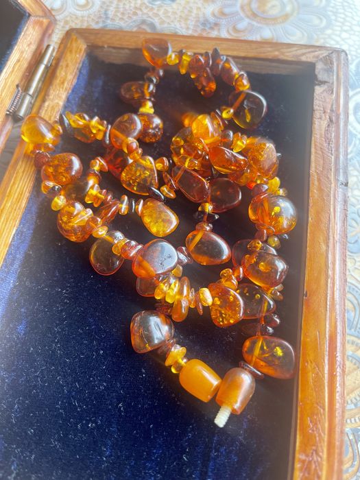 Янтарное Ожерелье Бусы