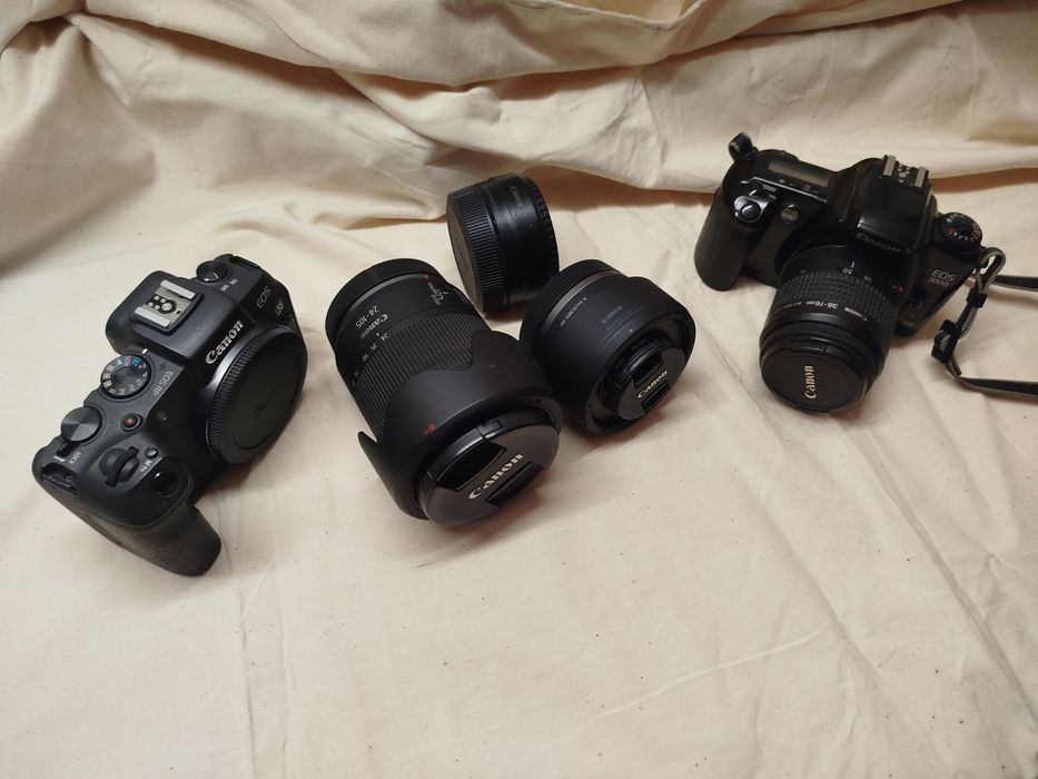 Canon RP с два обектива + Canon EOS 3000 /лентов/