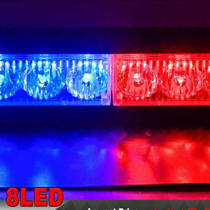 Сигнална лампа полицейска за стъкло 8 LED блиц лед лампа