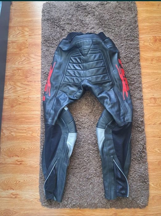 Pantaloni piele moto FLM
