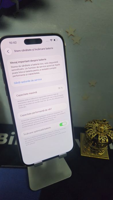 iPhone 14 PRO MAX Gold 128GB Baterie:78%.Preṭ fix!
