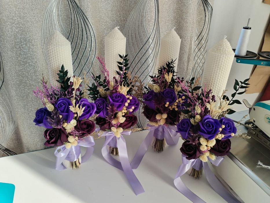 Lumânări de nuntă și botez