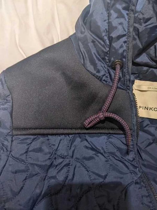 Pinko синьо яке с качулка