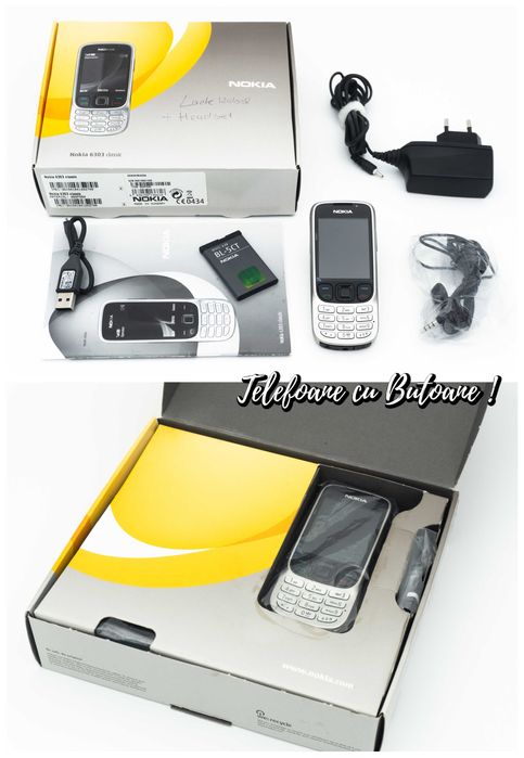Nokia 6303 la cutie - Telefon cu butoane - Nokia classic
