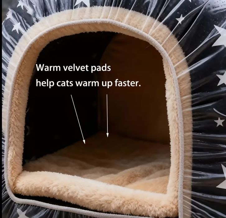 Студоустойчива къщичка за котки и малки кучета