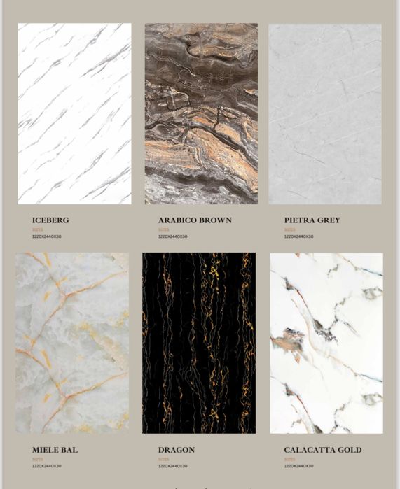 PVC/ПВЦ декоративни стенни панели / плоскости за стена тип Мрамор