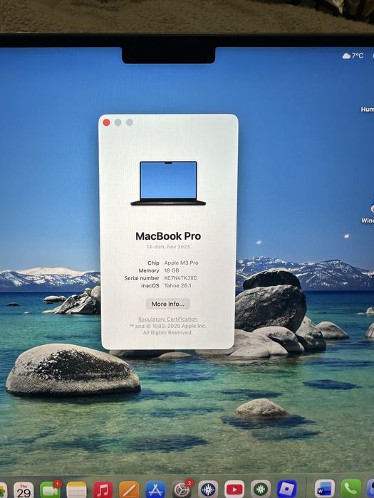 Macbook pro 14” M3pro