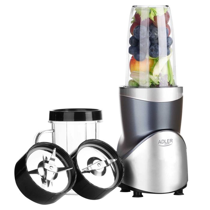 Blender smoothie 4 recipiente, Adler AD 4084, 1200 W, funcție Pulse