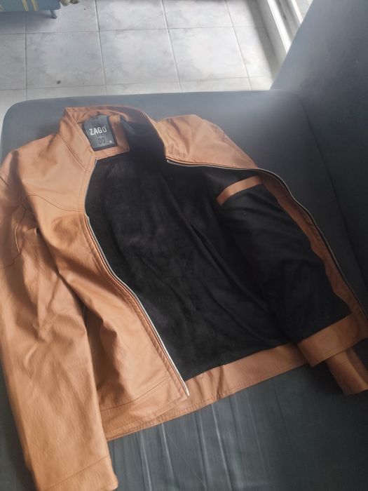 Мъжко зимно кожено яке Заго