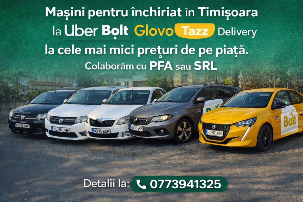 Inchiriez auto uber/bolt flota masina
