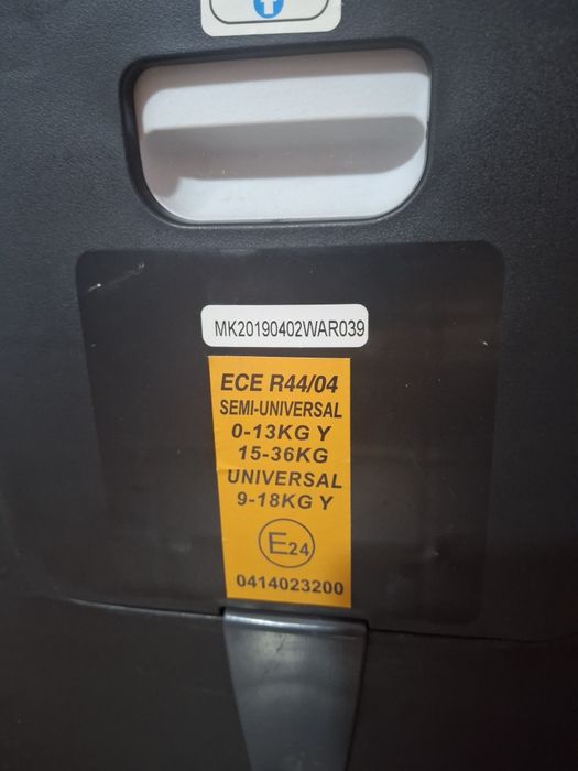 Scaun auto copii ECE R44/04, 0–36 kg