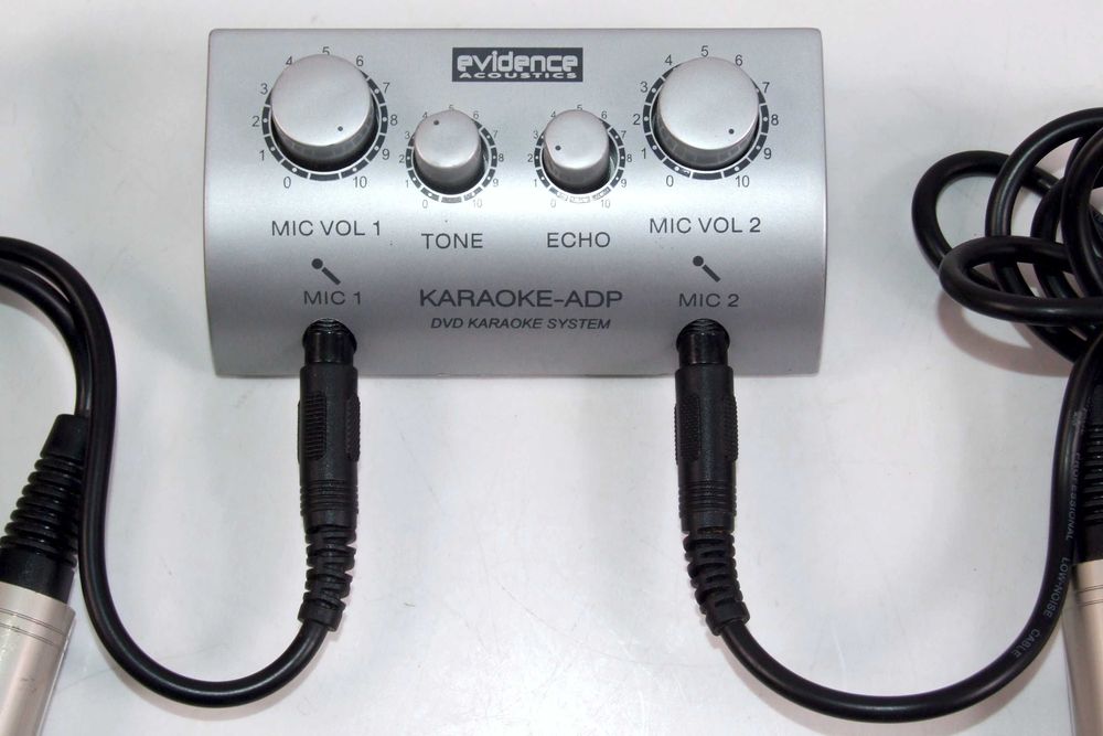 EVIDENCE ACOUSTICS: mixer cu 2 microfoane + cabluri, Made in France, NOU (vezi toate pozele !)