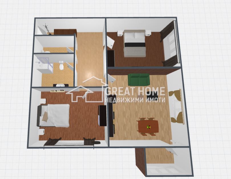 Продава се Тристаен апартамент в Търговище, Център - 82 кв.м за 1011 €/кв.м - Снимка #1