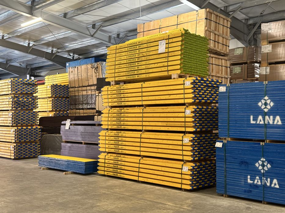 LANA IRU PU: Cofraje tip doka, panouri galbene, Grinda H20