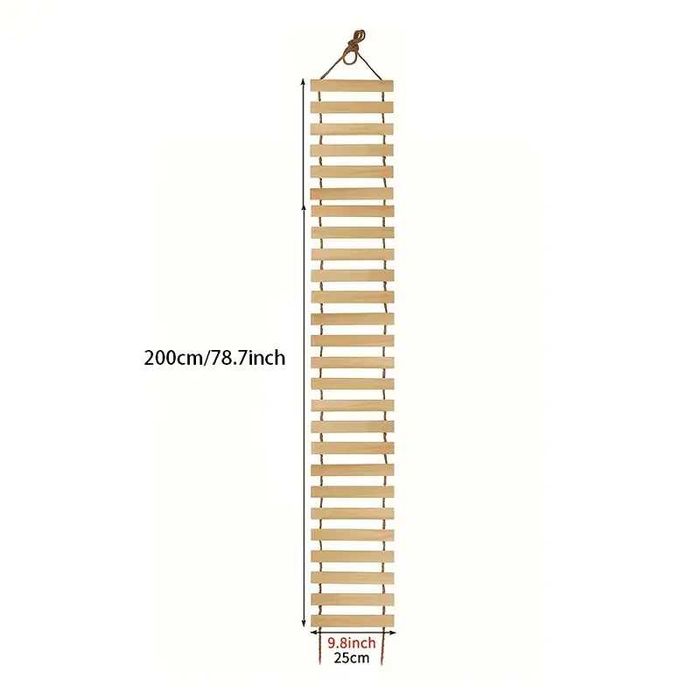 Pod suspendat din lemn pentru pisici – 200 cm – NOU