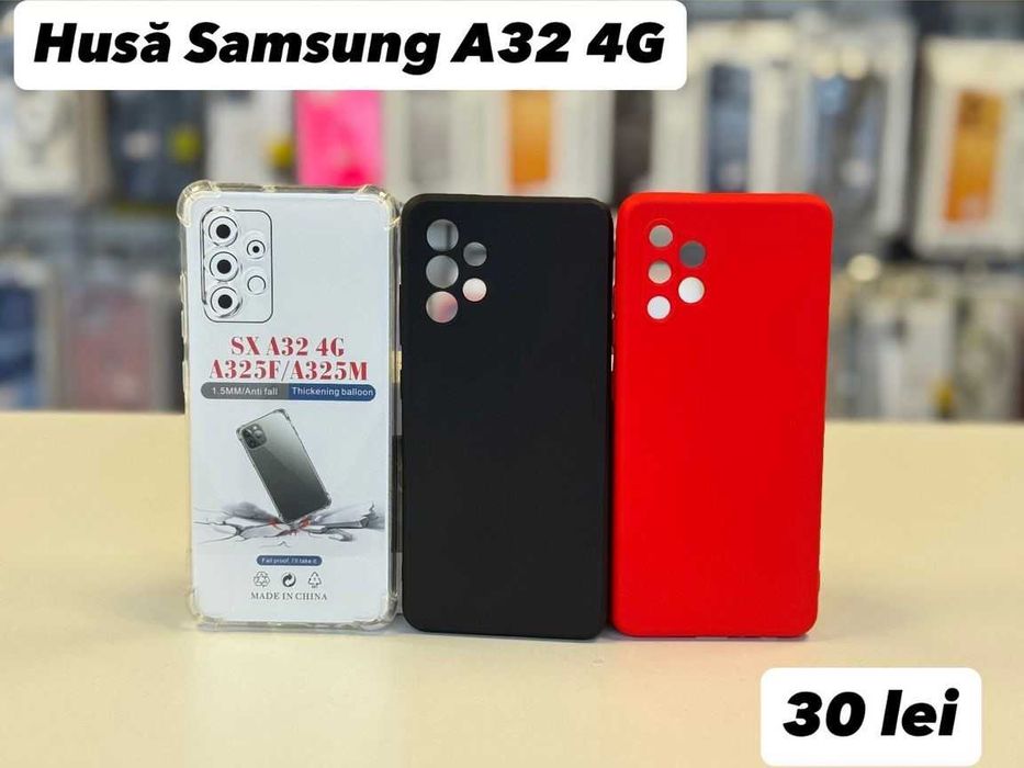 Husă silicon, folie, cablu, încărcător  Samsung A32 4G