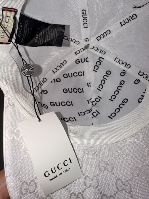 Sapca Gucci White