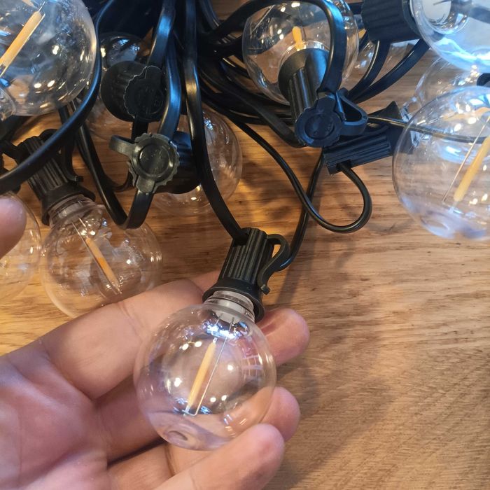 НОВИ! Външни LED лампички G40, 46+3 крушки, за градина, декорация