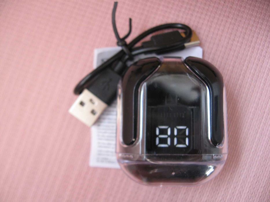 Слушалки за телефон безжични черни