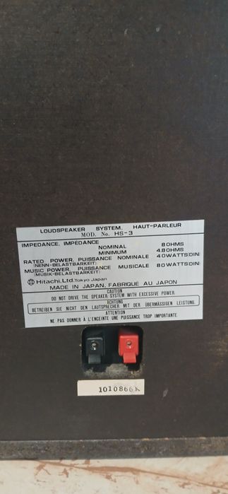 Boxe Hitachi HS 3 fara interventii