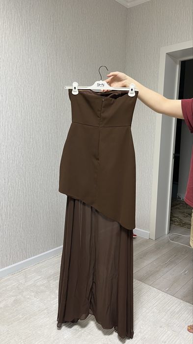 Коричневое платье 38/М