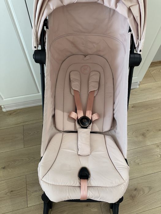 Cybex Coya peach pink rose gold шаси
