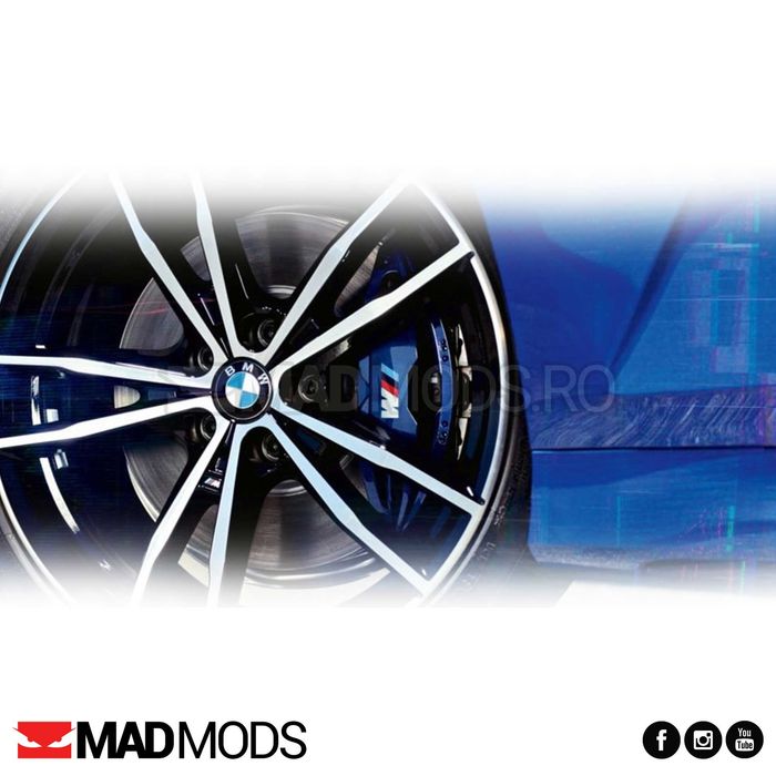 Set 4 capacele jante BMW 68mm, 60mm, 56mm Seria 1 2 3 4 5 6 7 8 i X M