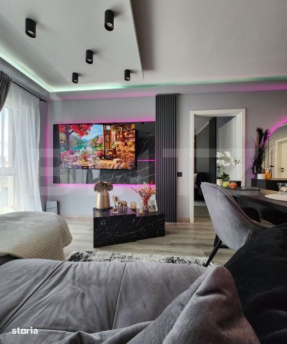 Apartament  3 camere, 70 mp, 2 bai, terasa, garaj, zona Teilor