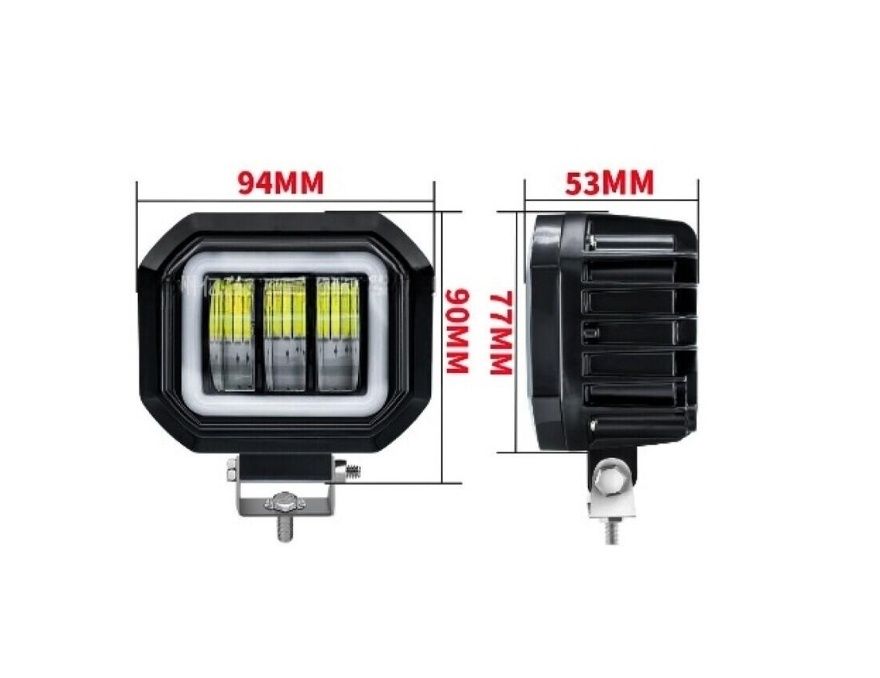 Proiector led moto ATV auto angel eyes 30w