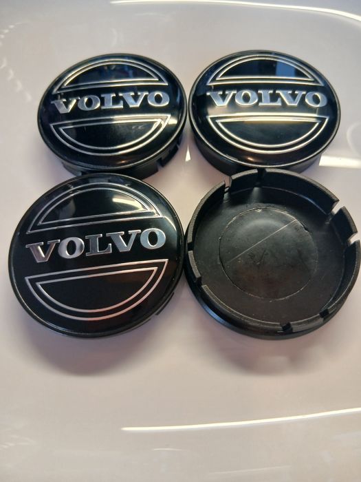 Капачки за джанти Волво Черни декоративни тапи за джанти 55/60 Volvo