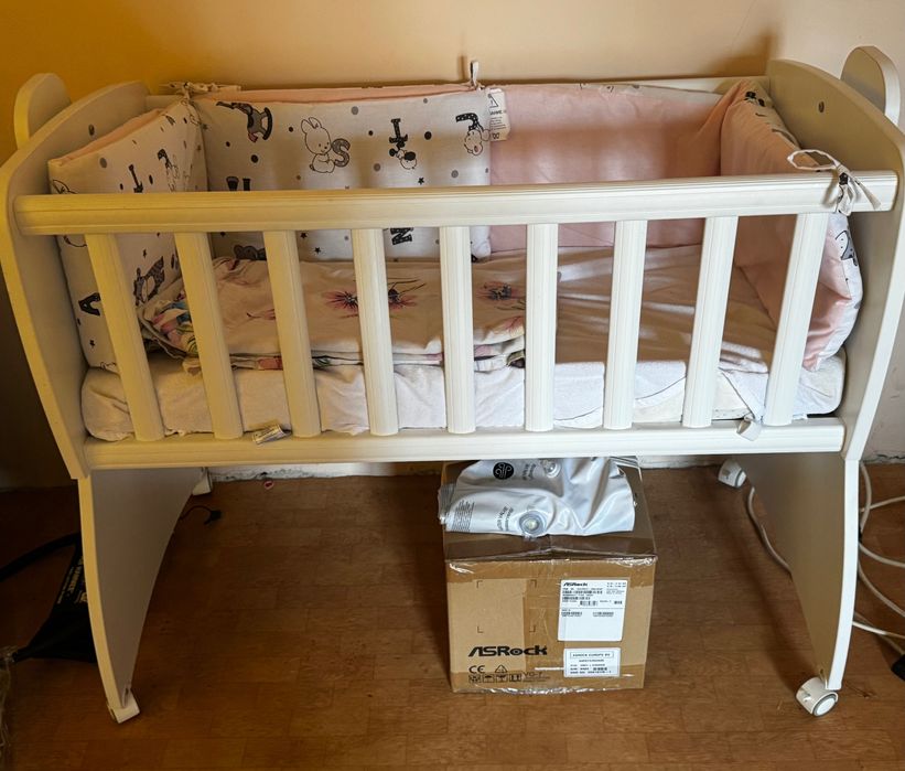 Дървено легло-люлка Lorelli First Dreams