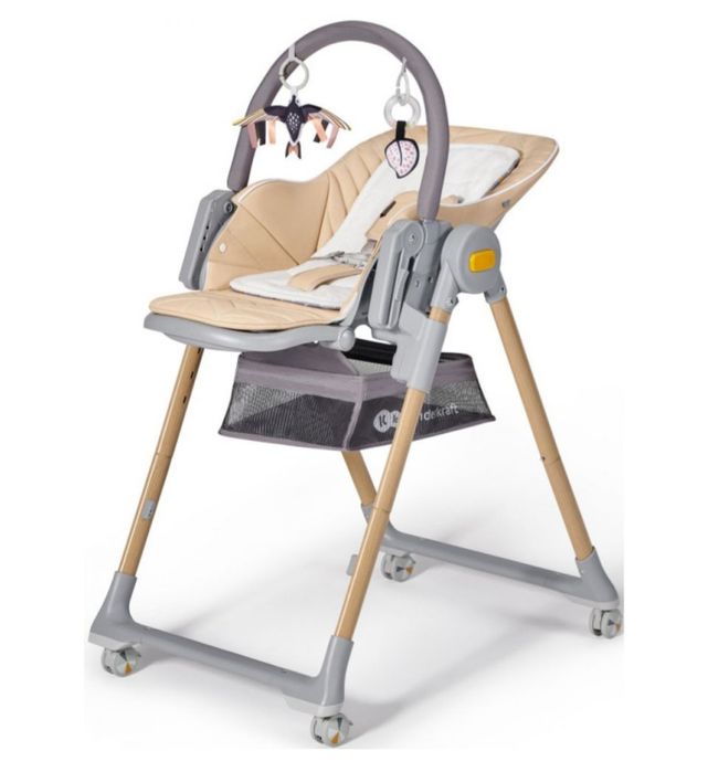 Столче за хранене KinderKraft - Lastree, дървесно