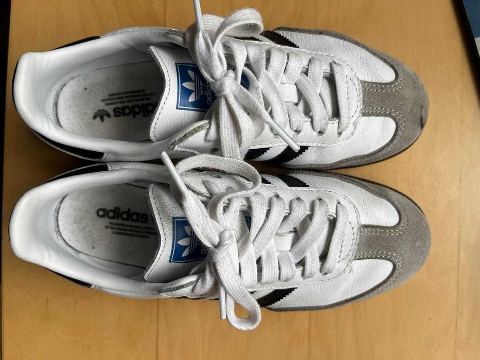 Adidas Samba dama 37 1/3 alb cu negru