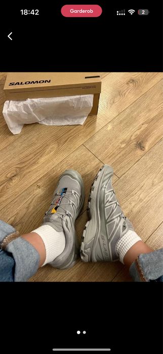 Salomon xt6 в сером цвете