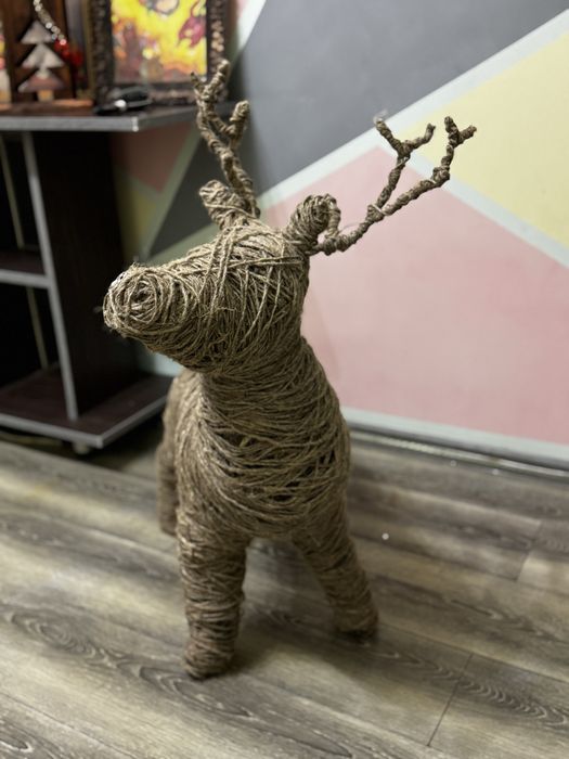 Эко-олень из льна