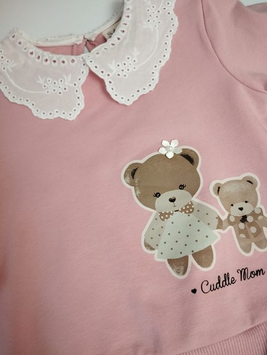 Комплект двойка для девочек, свитшот, свитер кофта, штаны флис Турция