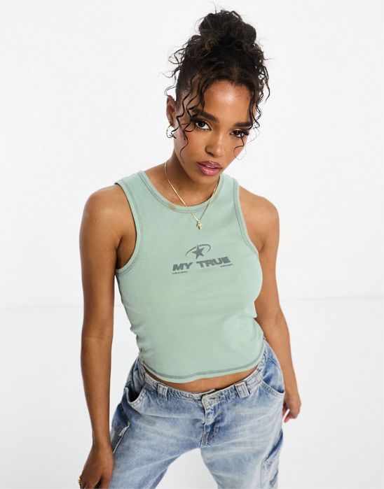 майка / топ в рубчик от  PULL&BEAR  размер M