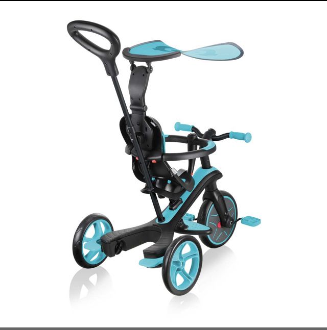 Детска триколка 4 в 1 Globber Trike Explorer синьо-зелена