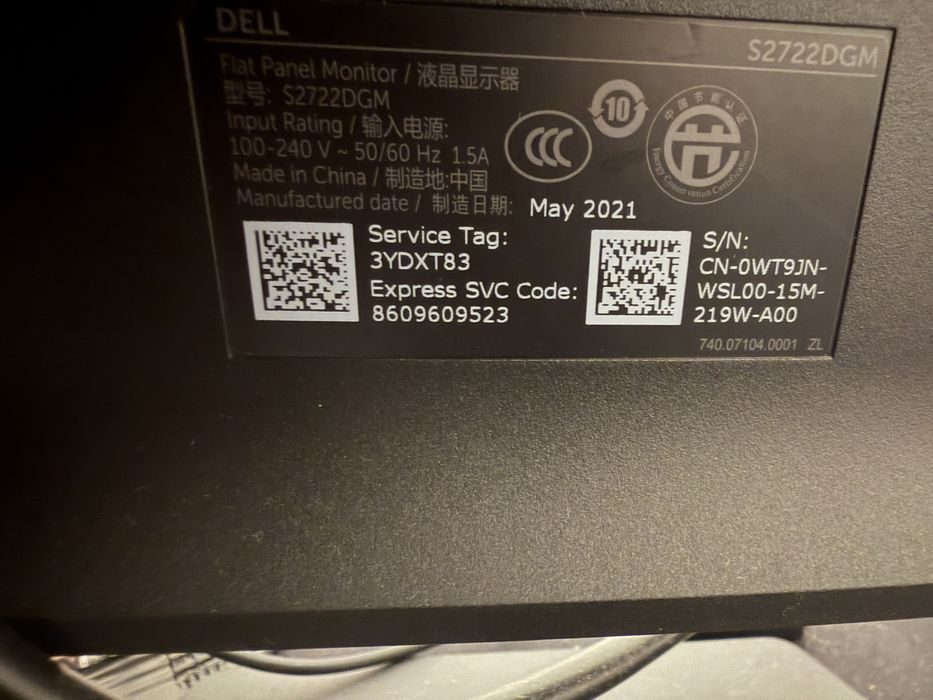 Monitor dell 27 inch 2k