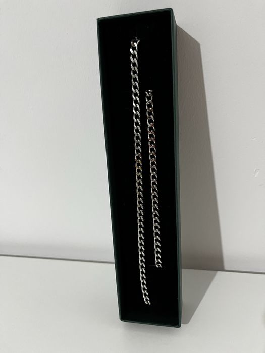 Set lant+bratara din otel inixidabil