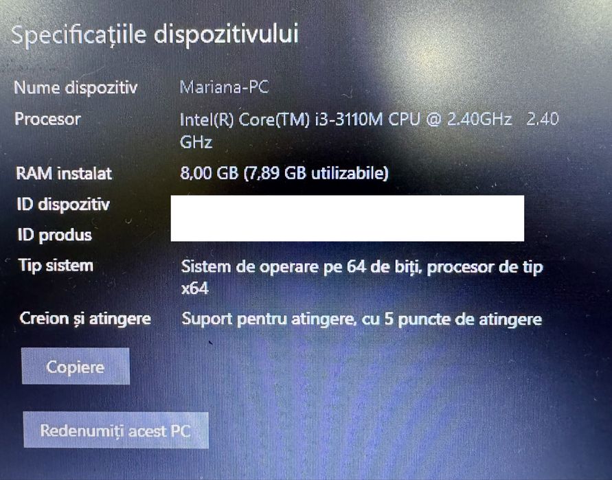 Laptop Samsung NP370R5E (pentru piese)