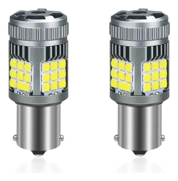 комплект led диодни крушки 2броя flyseen fls6295 бели,12v,1156 ...