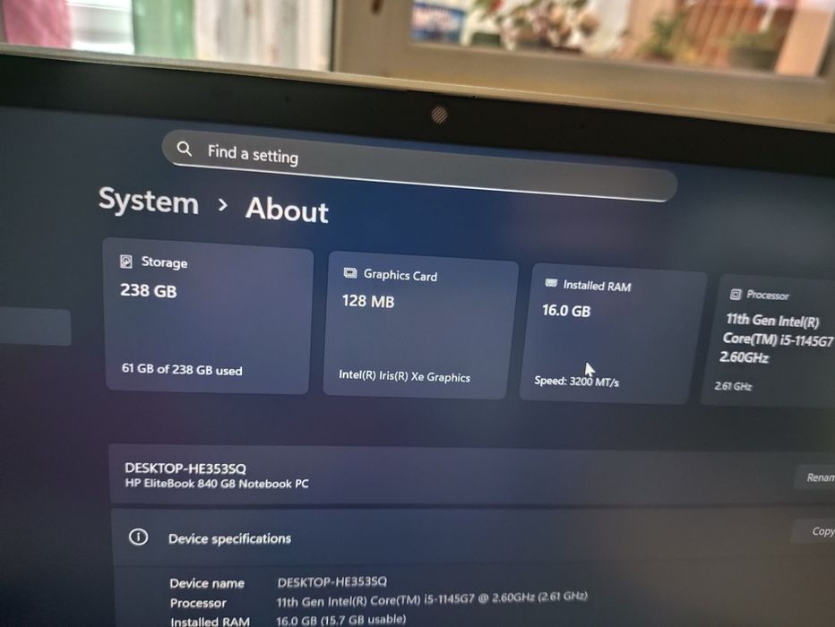 HP EliteBook notebook