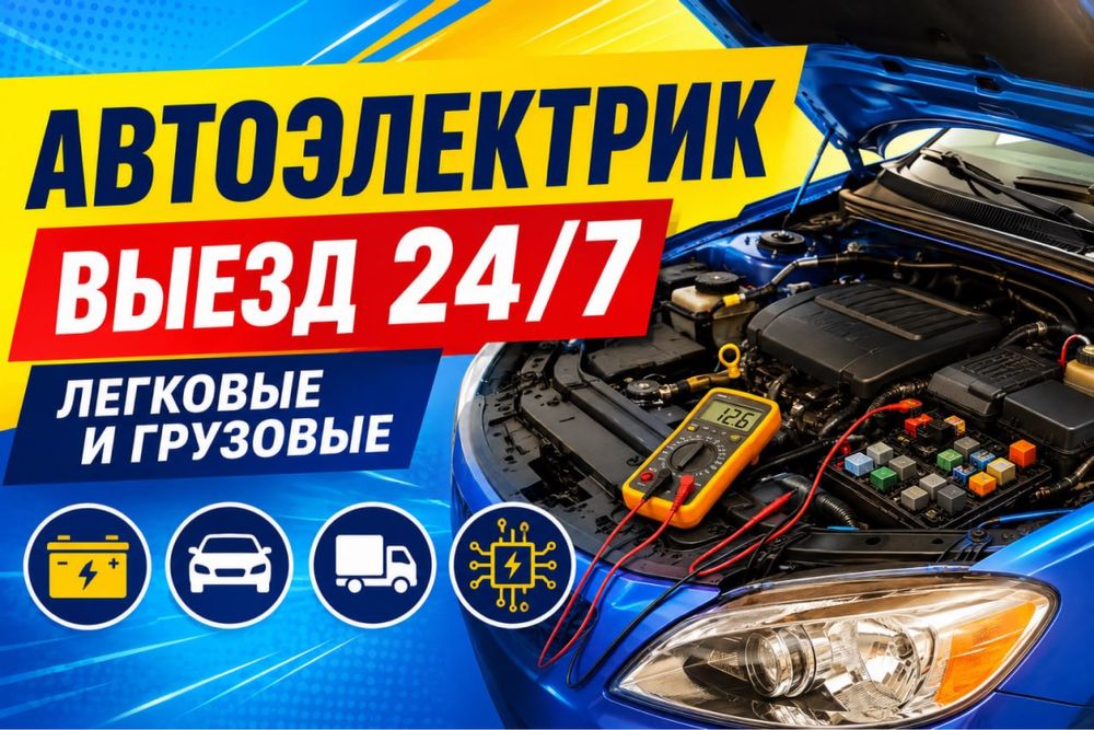 Автоэлектрик на выезд Алматы 24/7