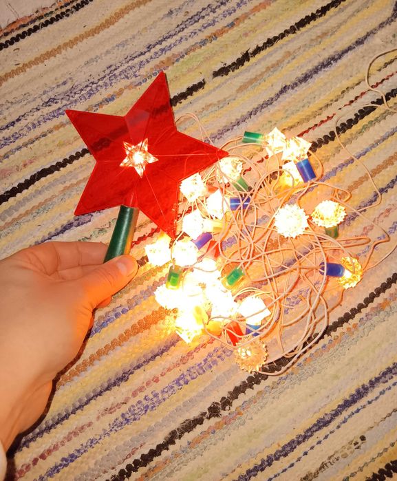 Instalatie veche pom de iarna, de craciun, perioada comunista RSR