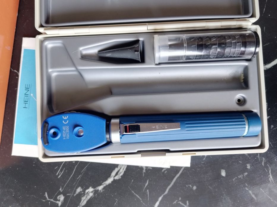 HEINE mini 2000 - Отоскоп/Офталмоскоп, медицински комплект -  Германия