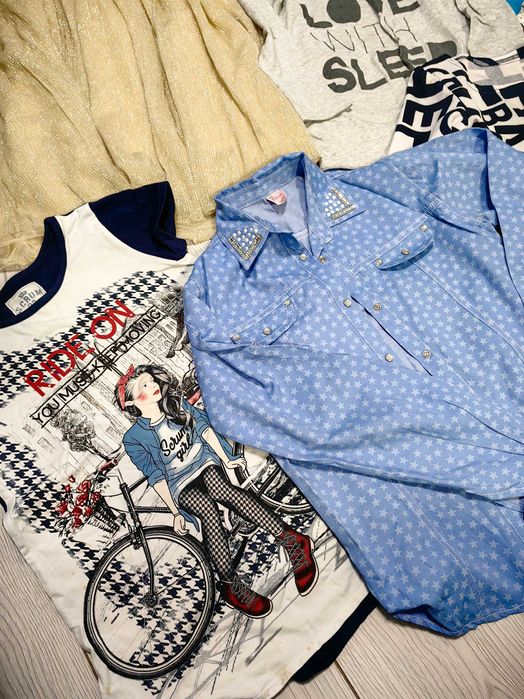 Вещи на девочку на 8-9-10 лет за всё 2000тг