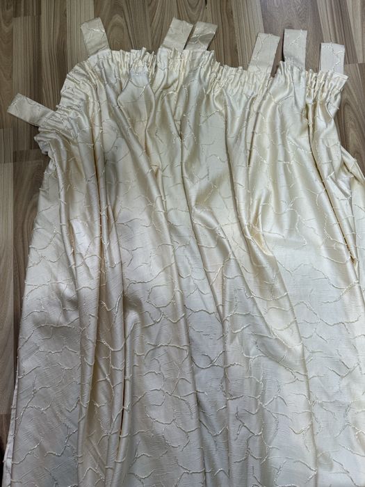 Draperie crem din doua piese