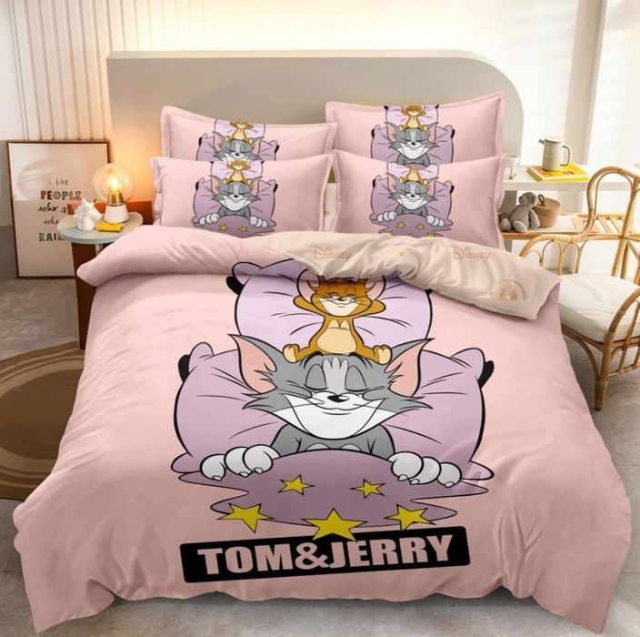 Lenjerie de pat pentru copii finet Premium Stitch Winnie the Pooh Elsa