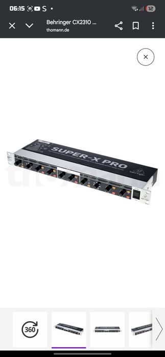 Vând crossover behringer super x pro
